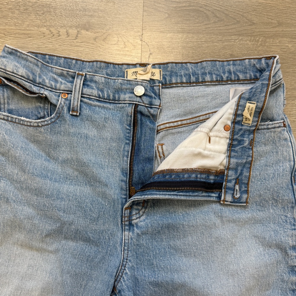 Madewell Jeans Womens Size 31 The Perfect Vintage Jean Distressed Blue Denim - Picture 3 of 13